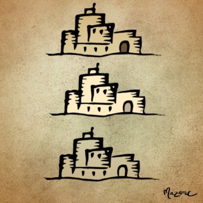 arabian fortress fantasy map assets, antique cartography