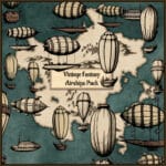 Steampunk Vintage Fantasy Map Assets COMPLETE BUNDLE