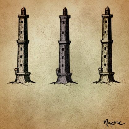 lighthouse fantasy map assets, antique cartography