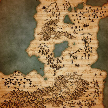 sepia parchment fantasy map texture for wonderdraft or other softwares, antique cartography