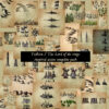 Tolkien lord of the rings fantasy map assets, antique cartography
