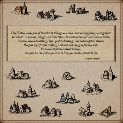description of the villages and hamlets fantasy map assets resources pack