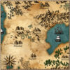 seamless parchment textures, antique cartography, fantasy map assets for Wonderdraft grounds