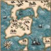 oil painted fantasy map asset, seamless water textures