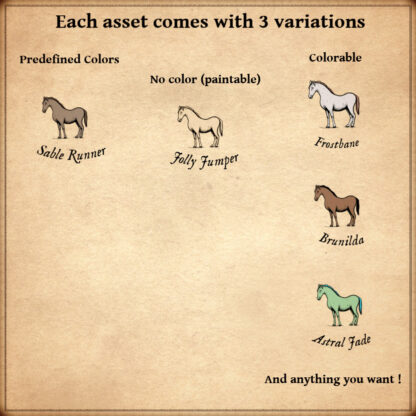 wonderdraft symbols,, horses, animals, dogs, cats, cows, sheep, deer, wolves, fantasy map assets