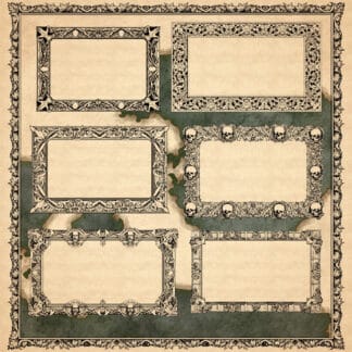 Artistic Decorative Frames & Text Boxes pack, map textures