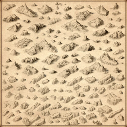 plateaus, mountains, hills, mesas, tables, ranges, wonderdraft assets and cartography assets for fantasy maps