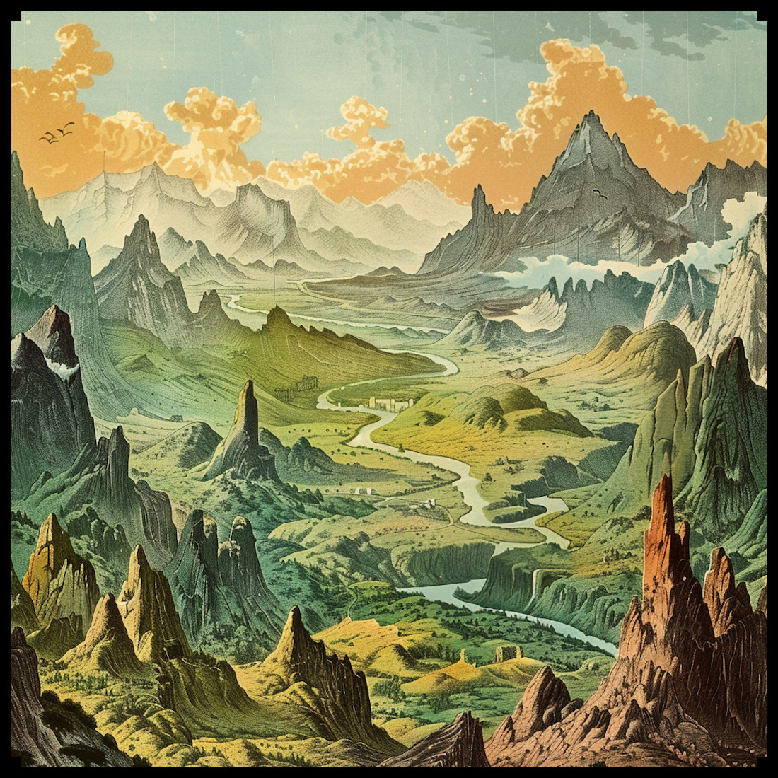 fantasy map symbols, vintage wonderdraft assets, mountains, mesas, plateaus and hills