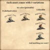 dragon carcasses, fantasy map symbols, cartographic resources, cartography assets, bones, skeletons and skulls markers