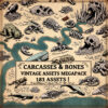 carcass assets, cartography assets, fantasy map symbols, skeletons, bones, whale carcasses, dragon skeletons