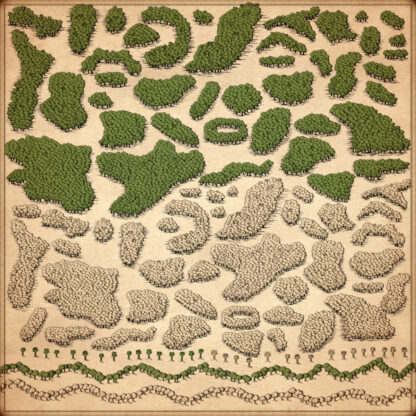 tree clumps, trees clump, jungle and rainsforest, fantasy map resources, wonderdraft resources, vintage cartography assets