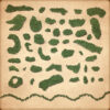 tree clusters, tree clumps, trees, Wonderdraft assets, vintage fantasy map symbols, woods, thickets, woodlands