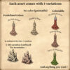 Wonderdraft assets, fantasy map PNG assets, horror map assets, horror castles, fortresses, settlements, horror mountains