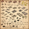 WW1 trenches, Wonderdraft assets, paratroopers, military units, military squads, fantasy map resources, farm fields, farmlands