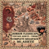 Fleshscape horror fantasy map assets, Wonderdraft assets, Horror map symbols, dark fantasy map resources, landmarks