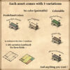 Wonderdraft assets, World War 1, World War 2, farm fields, military bases, fantasy map assets