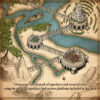 Cartography assets, high elf settlements, aqueducts assets, fantasy map icons, Wonderdraft assets, elven towns