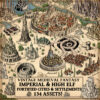 Fantasy map assets, High elf city, high elf settlements, Wonderdraft icons, Wonderdraft assets, Imperial towns