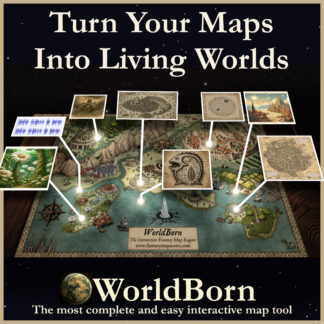 interactive fantasy map tool, WorldBorn, interactive map maker, fantasy map creator, DRM-free