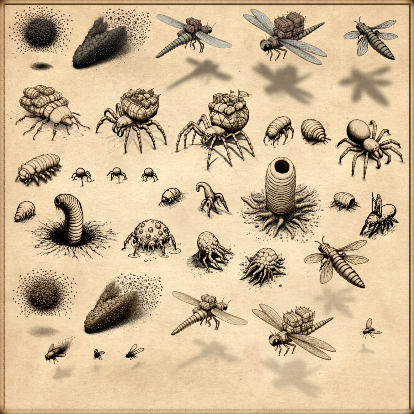 Insectoid Settlements, Hives, Colonies – Fantasy Map Assets