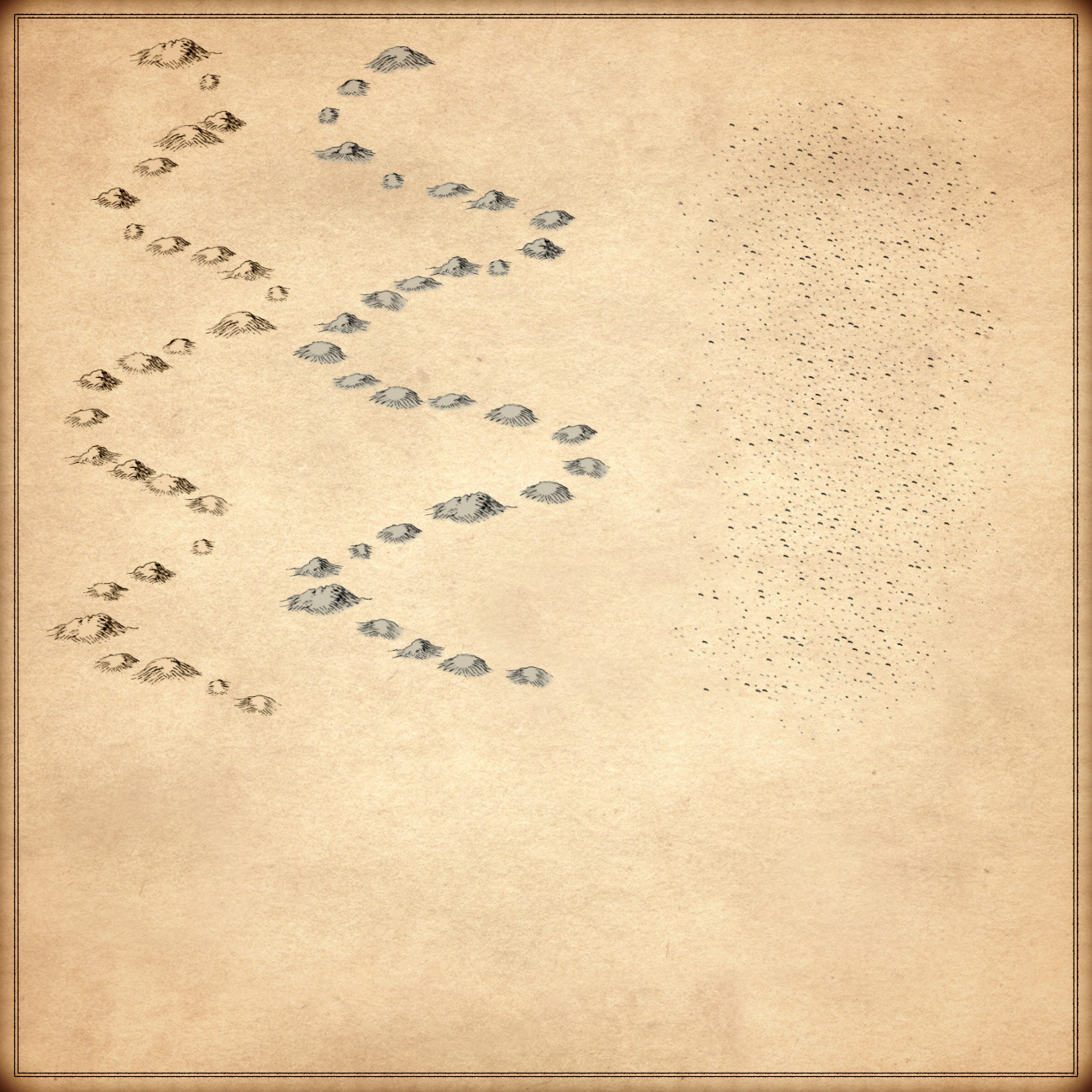 Hills, rolling hills, Wonderdraft assets, hill symbols, mountain symbols, Inkarnate, worldbuilding, fantasy map icons, cartography assets
