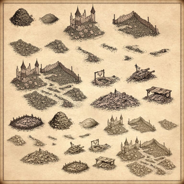 Medieval Towns, Slums, Villages - Cartography Assets Pack