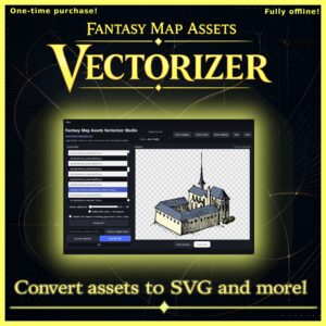 Wonderdraft assets vectorizer, Wonderdraft assets to SVG, PNG to SVG, JPG to SVG, vector converter