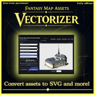 Wonderdraft assets vectorizer, Wonderdraft assets to SVG, PNG to SVG, JPG to SVG, vector converter